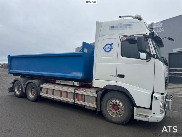 Hook arm system Volvo FH460 6x2 hook truck with Multilift hook.