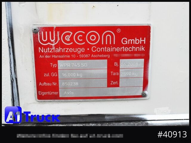 Châssis interchangeable avec plateau et bâche WECON WPR 745, verzinkt, 2520  innen, Code XL, neue Plane