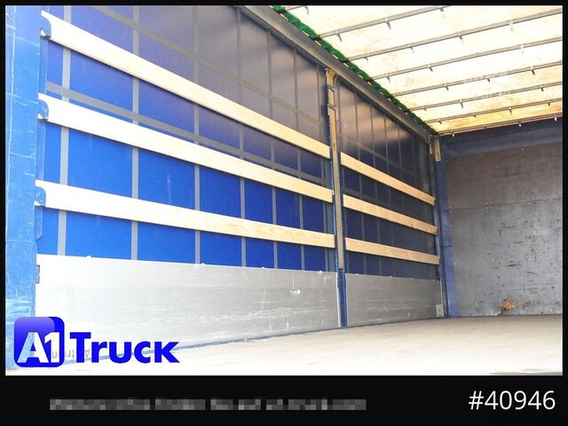 Swap body with flatbed & tarp KRONE Wechselbrücke 7,45, Code XL, Bordwand, neue Plane