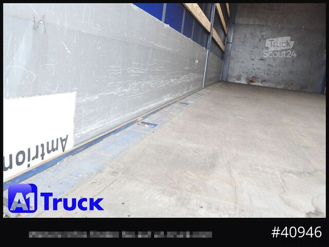 Swap body with flatbed & tarp KRONE Wechselbrücke 7,45, Code XL, Bordwand, neue Plane