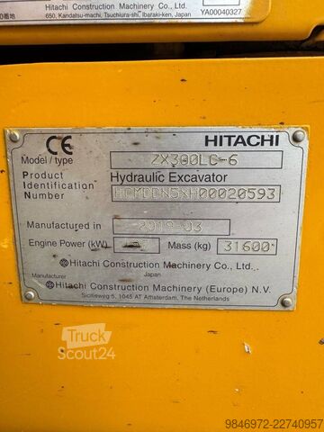 Koparka gąsienicowa Hitachi ZX300-6 2019