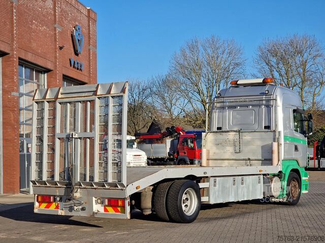 Fourgon porte-voitures Scania R380 4x2 - Car transport / Flatbed - Ramp - Ful...
