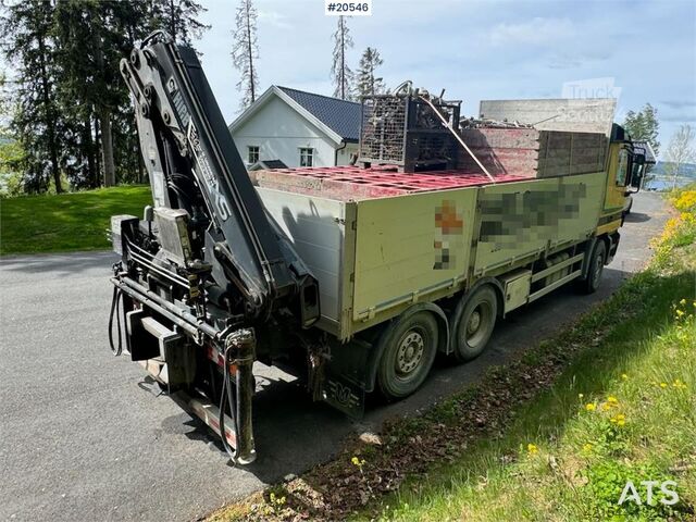 Ремарке на платформата Mercedes-Benz Actros 2543 flatbed truck w/ rear mounted Hiab 14