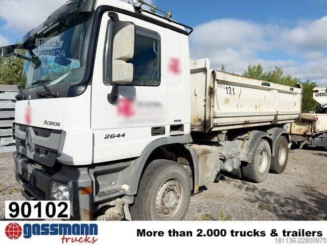 Camión volquete Mercedes-Benz Actros 2644 K 6x4, Bordmatik