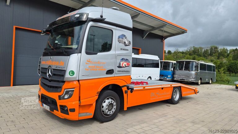 Car carrier truck MERCEDES-BENZ Actros 18.400 Flachzug Fahraufträge auf Wunsch