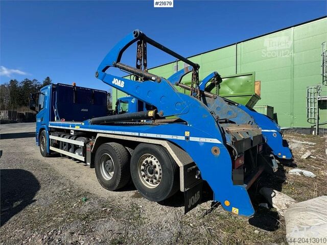 Σύστημα βραχίονα γερανογέφυρας Scania P340 6x2 Skip Loader with Joab Body WATCH VIDEO