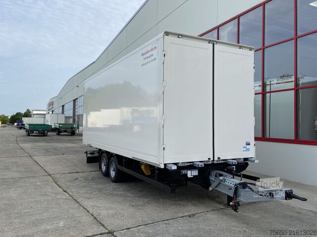 Prikolica sa sandukom Möslein TKO 105 D 7m weiß  Tandem- Koffer, Durchladbar, -- Neufahrzeug --