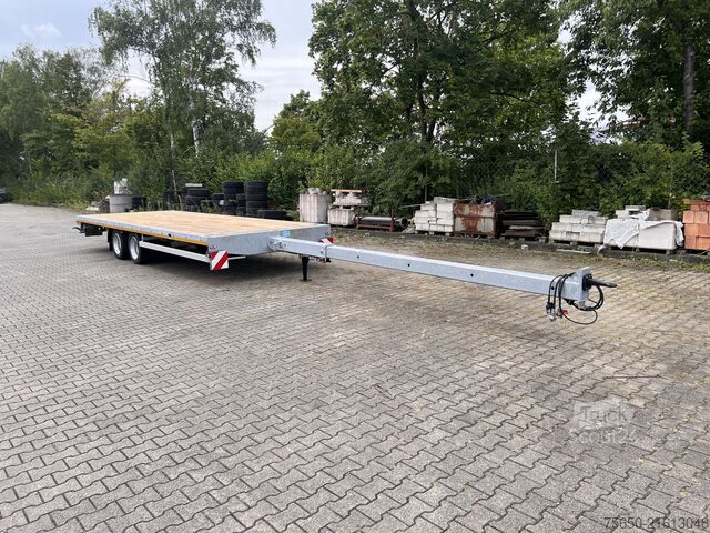 Open trailer Möslein THT 14-G 7,20 ausziehbar  13,9 t Tandemanhänger- Tieflader, ausziehbar
