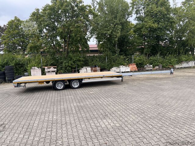 Open trailer Möslein THT 11 G Ausziehbar  11,9 t Tandemanhänger- Tieflader, ausziehbarLuftgefedert