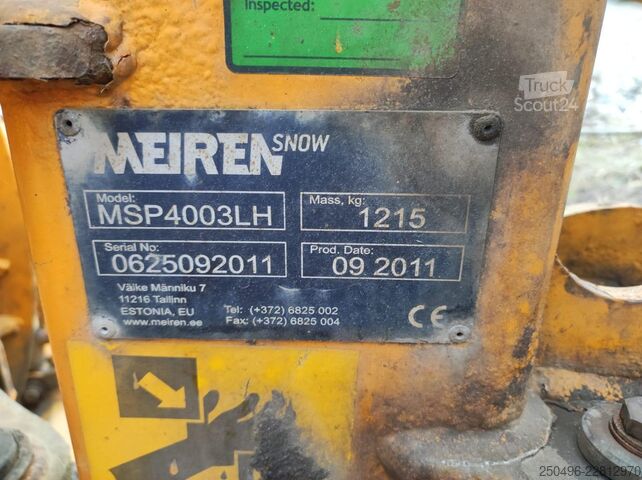 Plug de zăpadă Meiren MSP4003LH  4m Snow Plow/ Lumesahk / One available