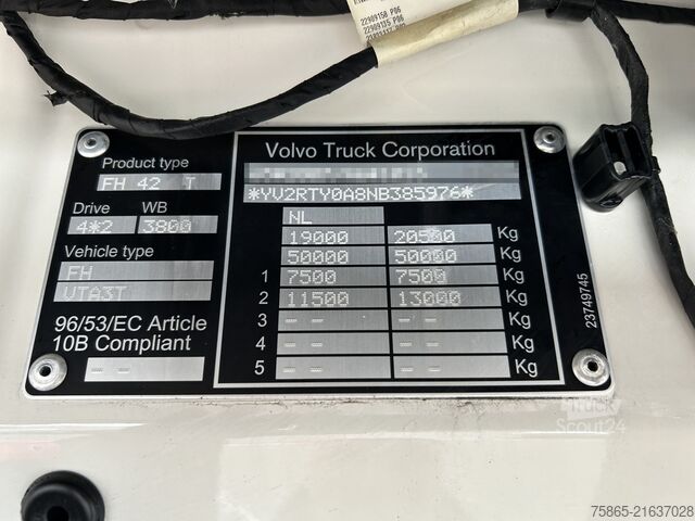 Standard tractor Volvo FH 460 Globetrotter XL / 279 dkm / Tacho V2 / 2...