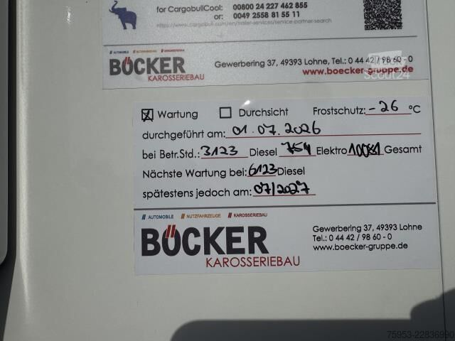 Chladený náves Schmitz Cargobull SKO 24 Bitemp Multitemp Vector HE 19mt Doppelstock