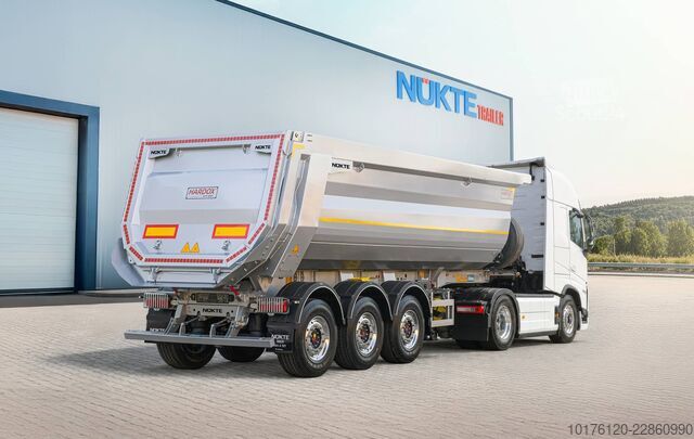 Semi-reboque basculante Nükte Trailer 30 m³ Half-Pipe Type Tipper