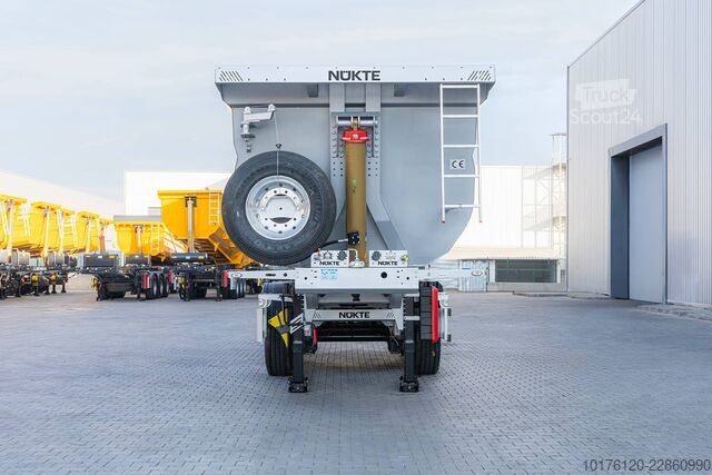 Semi-reboque basculante Nükte Trailer 30 m³ Half-Pipe Type Tipper