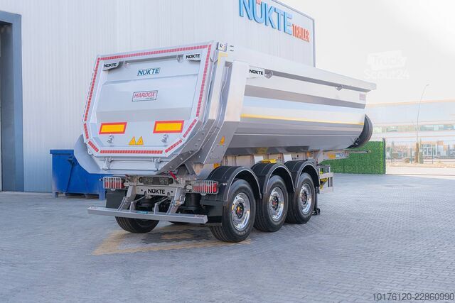 Semi-reboque basculante Nükte Trailer 30 m³ Half-Pipe Type Tipper