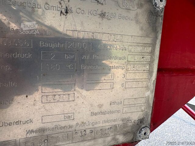 Tank Schrader Tank 29.700 L / ADR-Chemie / BPW Disc