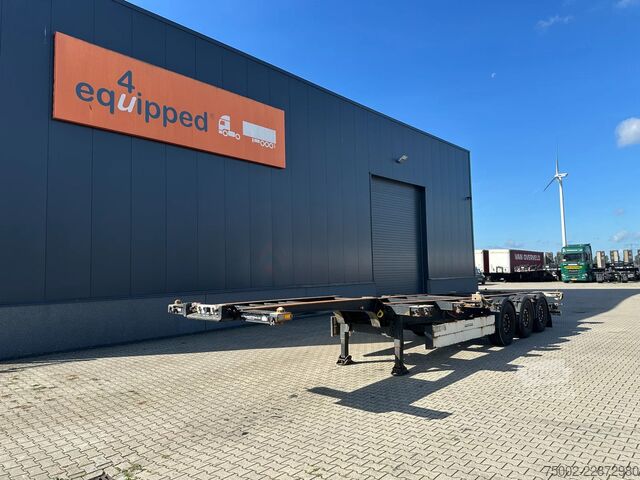 Containertransport Schmitz Cargobull SCF24G 40FT HC / SAF + DISC / LIFTAXLE / NL-CHA...