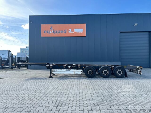 Containertransport Schmitz Cargobull SCF24G 40FT HC / SAF + DISC / LIFTAXLE / NL-CHA...