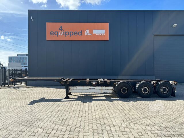 Containertransport Schmitz Cargobull SCF24G 40FT HC / SAF + DISC / LIFTAXLE / NL-CHA...