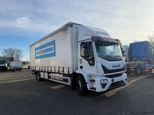 Вантажівка з платформою і тентом IVECO Eurocargo 190EL32/P Schiebeplane E6 LBW 2200kg