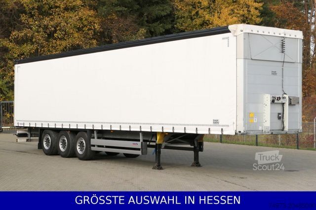 Open oplegger met zeil SCHMITZ CARGOBULL neue Planen Liftachse Hubdach RSAB ¤339.-mt