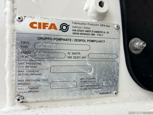 Camion pompe à béton MAN TGS 41.470 8x4 EURO6 PUMI CIFA MAGNUM MK28L