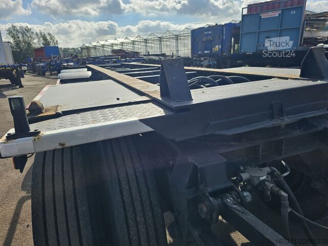 1985 FLOOR FLA-10-183 / MERIKONTTIPERÄVAUNU / BPW 150 MM / RUMPJARRUT. FLOOR FLA-10-183/ZEECONTAINER AANHANGWAGEN / BPW 150 ...