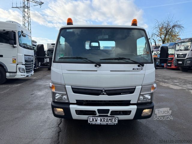 Fourgon benne basculante FUSO Canter 7C18 Abrollkipper/Hiab-Multilift/88TK/TÜV