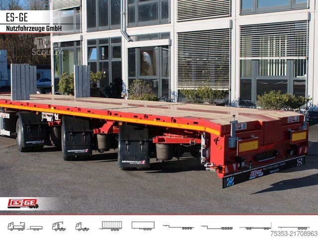 Auflieger mit Arbeitsbühne FAYMONVILLE Telemax Megatrailer - hydr. gelenkt
