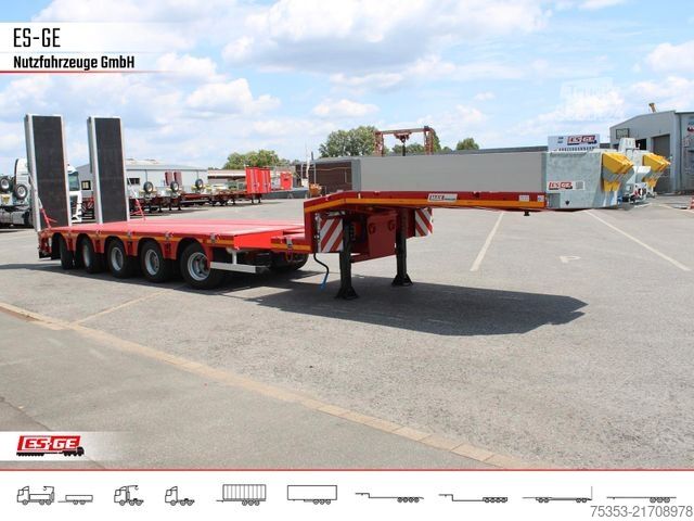 Semirremolque de plataforma baja FAYMONVILLE MAX Trailer MAX100 Semi-Tieflader 2tlg. Rampen