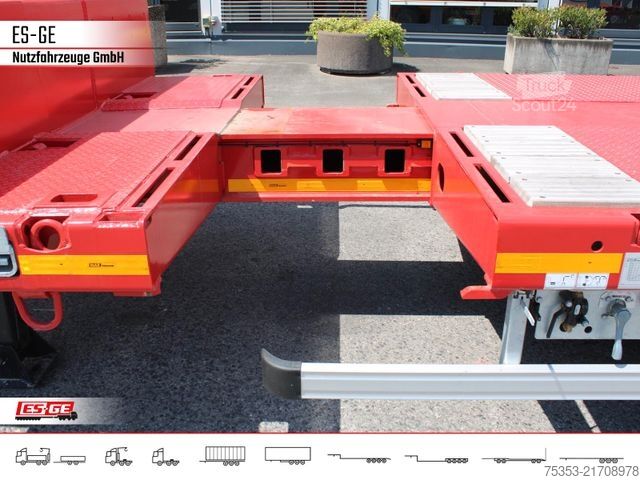 Semirremolque de plataforma baja FAYMONVILLE MAX Trailer MAX100 Semi-Tieflader 2tlg. Rampen