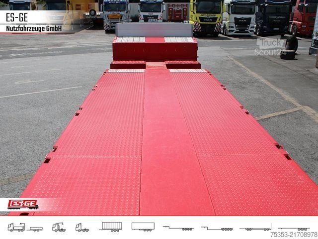 Semirremolque de plataforma baja FAYMONVILLE MAX Trailer MAX100 Semi-Tieflader 2tlg. Rampen