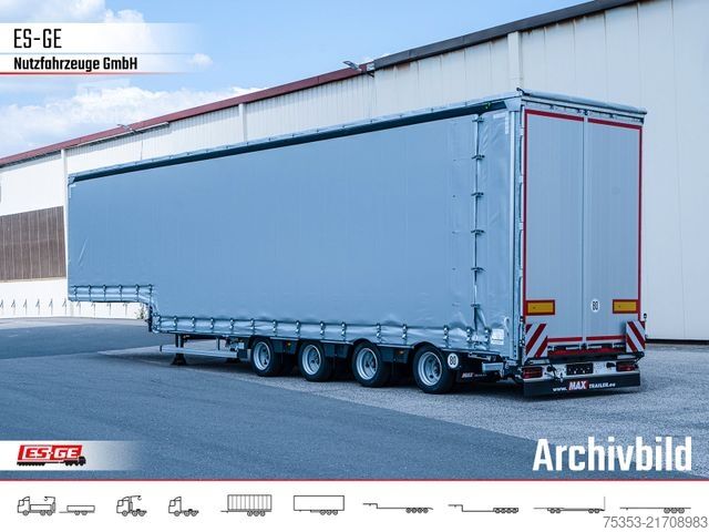 Semirremolque de plataforma baja FAYMONVILLE MAX Trailer MAX100 Semi-Tieflader Planenaufbau
