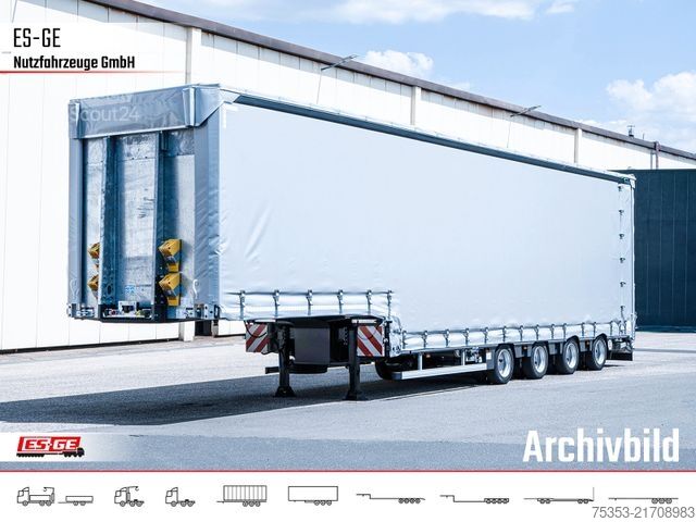 Semirremolque de plataforma baja FAYMONVILLE MAX Trailer MAX100 Semi-Tieflader Planenaufbau