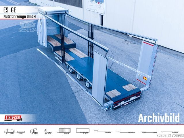 Semirremolque de plataforma baja FAYMONVILLE MAX Trailer MAX100 Semi-Tieflader Planenaufbau