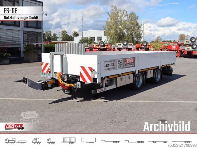 Remorque avec plate-forme de travail ES-GE Tandemanhänger - Bordwände, CV