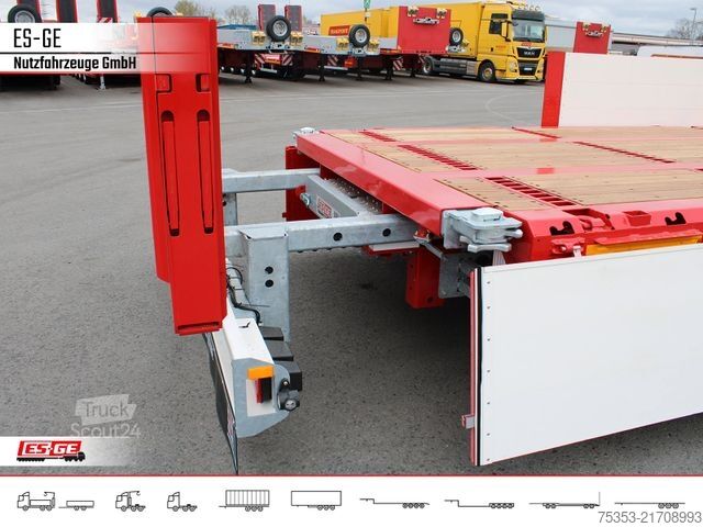 Remorque avec plate-forme de travail ES-GE Tandemanhänger - Bordwände, CV