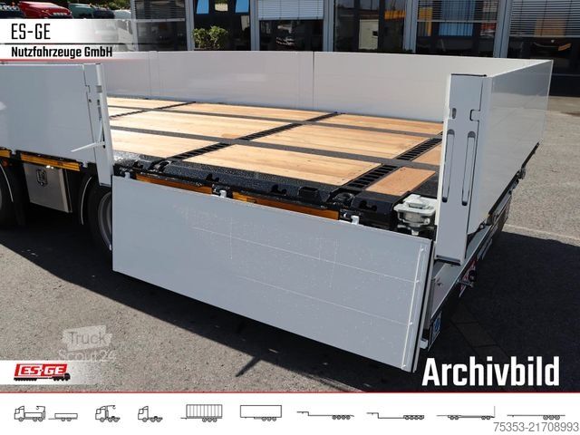 Remorque avec plate-forme de travail ES-GE Tandemanhänger - Bordwände, CV
