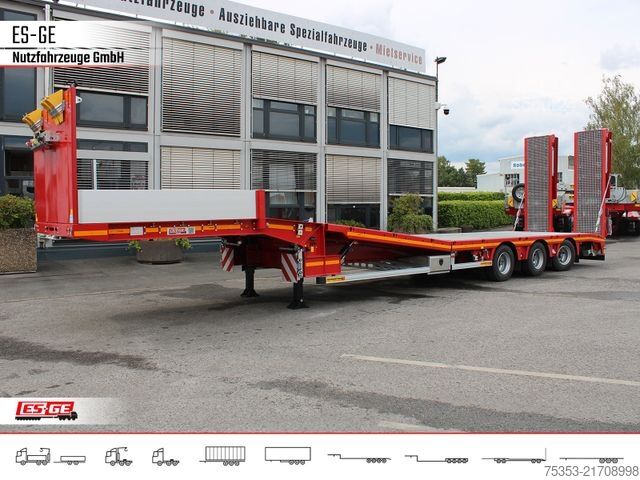 Semirremolque de plataforma baja FAYMONVILLE Multimax Plus Satteltieflader Hebebett