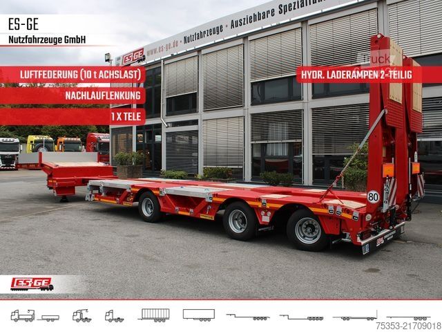 Semirremolque de plataforma baja FAYMONVILLE Multimax Satteltieflader (1+2) - nachlaufgelenkt