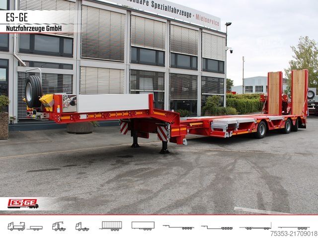 Semirremolque de plataforma baja FAYMONVILLE Multimax Satteltieflader (1+2) - nachlaufgelenkt