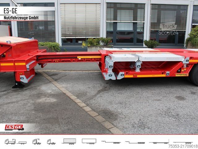 Semirremolque de plataforma baja FAYMONVILLE Multimax Satteltieflader (1+2) - nachlaufgelenkt