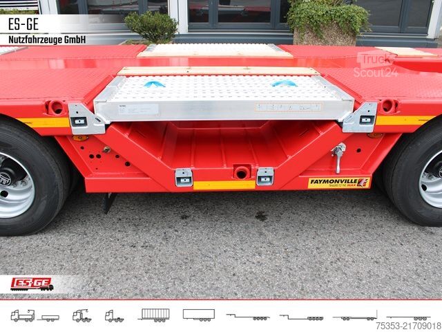 Semirremolque de plataforma baja FAYMONVILLE Multimax Satteltieflader (1+2) - nachlaufgelenkt