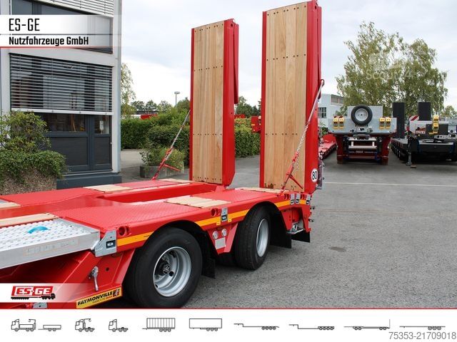 Semirremolque de plataforma baja FAYMONVILLE Multimax Satteltieflader (1+2) - nachlaufgelenkt