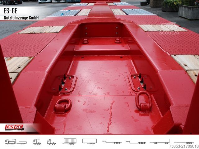 Semirremolque de plataforma baja FAYMONVILLE Multimax Satteltieflader (1+2) - nachlaufgelenkt