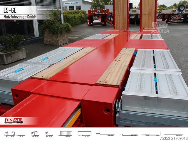 Semirremolque de plataforma baja FAYMONVILLE Multimax Satteltieflader (1+2) - nachlaufgelenkt