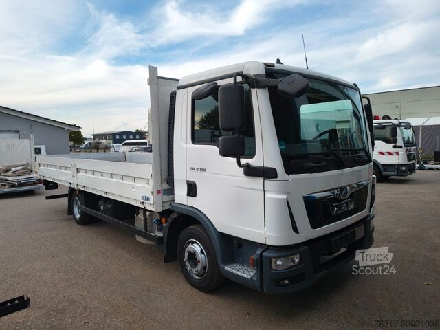 Fourgon pick-up MAN TGL 8.190 Pritsche 6,10m, BL, 2x AHK,