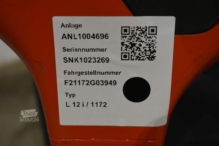 Empilhador manual Linde L 12 i 1172