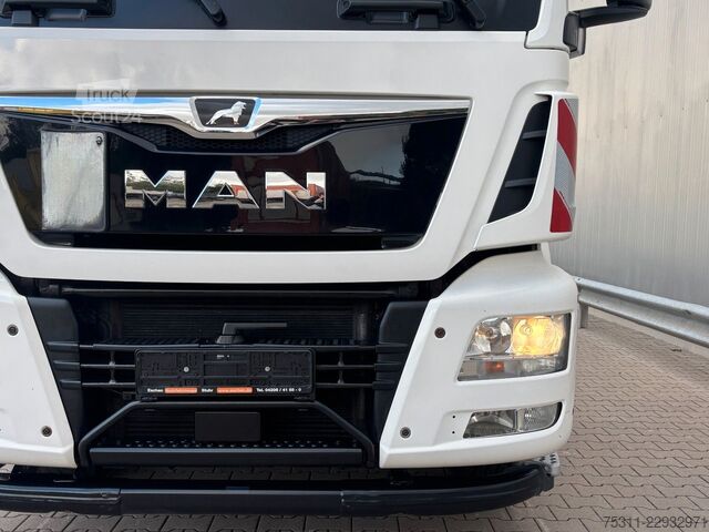 Kamion s kipom s pomičnim kontejnerom MAN TGS 26.470 *HIAB ULT21S59*hydr.Verriegelung*Lenk
