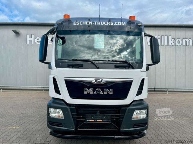 Φορτηγό με επίπεδη καρότσα MAN TGS 26.460 6x2 Lift*Lenk*Pritsche*HIAB 177K Kran